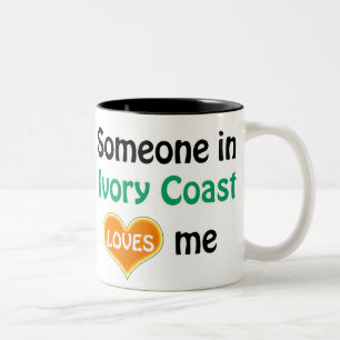 Tasse 2 Couleurs Someone in Ivory Coast loves Me