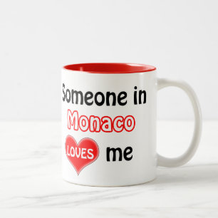 Tasse 2 Couleurs Someone in Monaco loves me