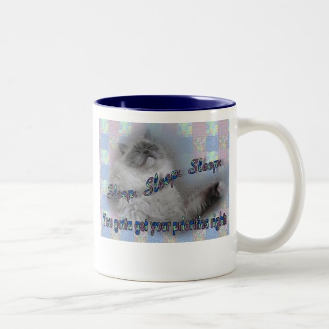 Tasse 2 Couleurs Sommeil de sommeil de sommeil (Droit)