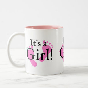 Tasse 2 Couleurs Son une fille - bébé, nouveau-né, baby shower