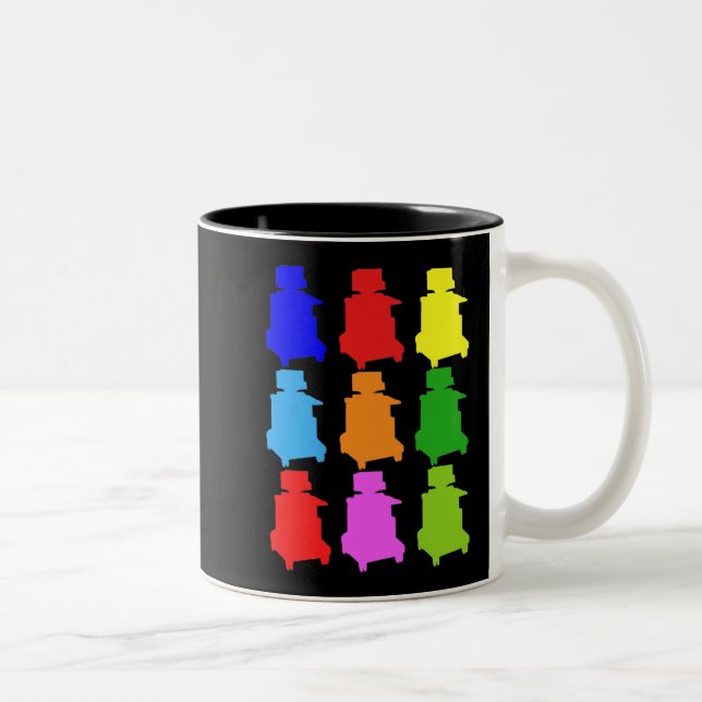 Tasse 2 Couleurs Sonographer Popart Gfits (Droit)
