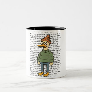Tasse 2 Couleurs Sons de canard dans différentes langues