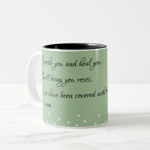 Tasse 2 Couleurs Soothe and Heal - Citation de Rumi