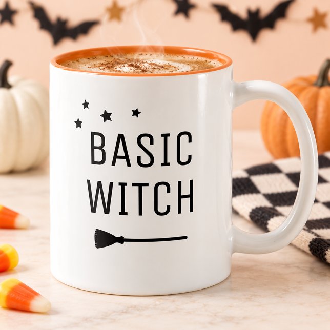 Tasse 2 Couleurs Sorcière de base Halloween moderne (Créateur téléchargé)