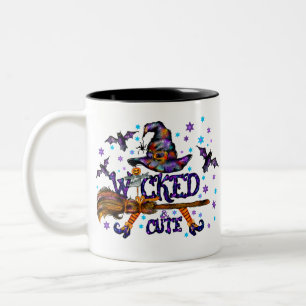 Tasse 2 Couleurs Sorcière de l'Halloween mignonne