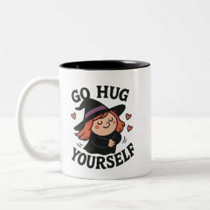 Tasse 2 Couleurs Sorcière Fais-Toi Un Câlin – Halloween de l'Amour 