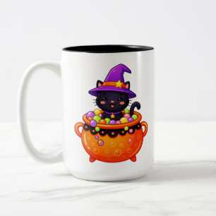 Tasse 2 Couleurs Sorcière parfaite dans un chaudron