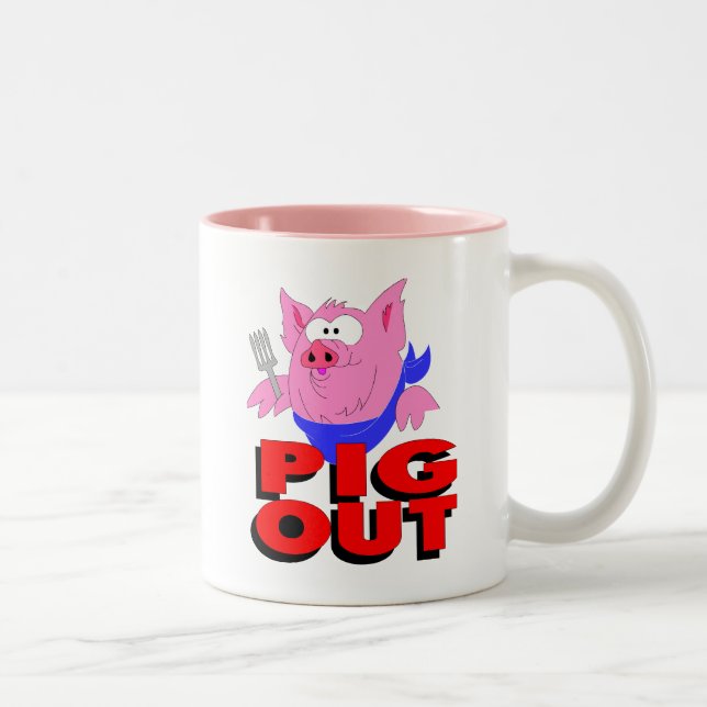 Tasse 2 Couleurs sortie de porc (Droit)