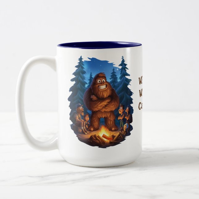 Tasse 2 Couleurs Sortir Sasquatch (Gauche)