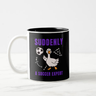 Tasse 2 Couleurs Soudain un expert en football