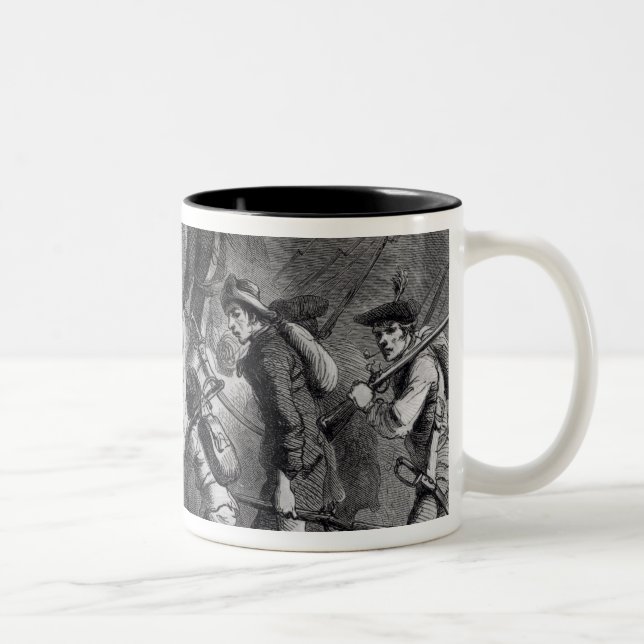 Tasse 2 Couleurs Soulèvement du yeomanry de la Nouvelle Angleterre (Droit)