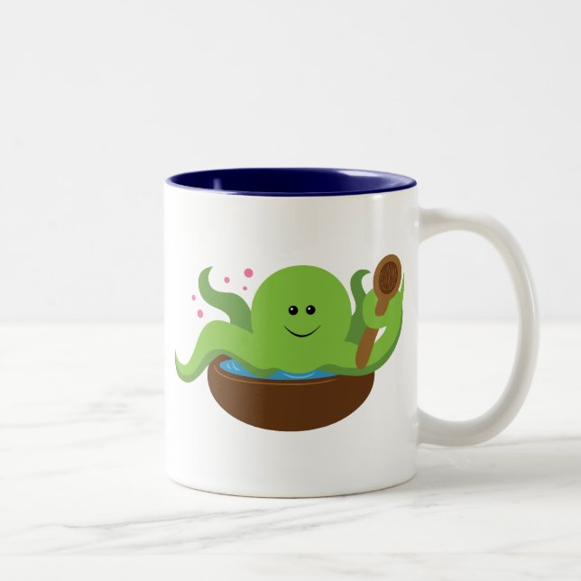 Tasse 2 Couleurs Soupe d'octopus (Droit)
