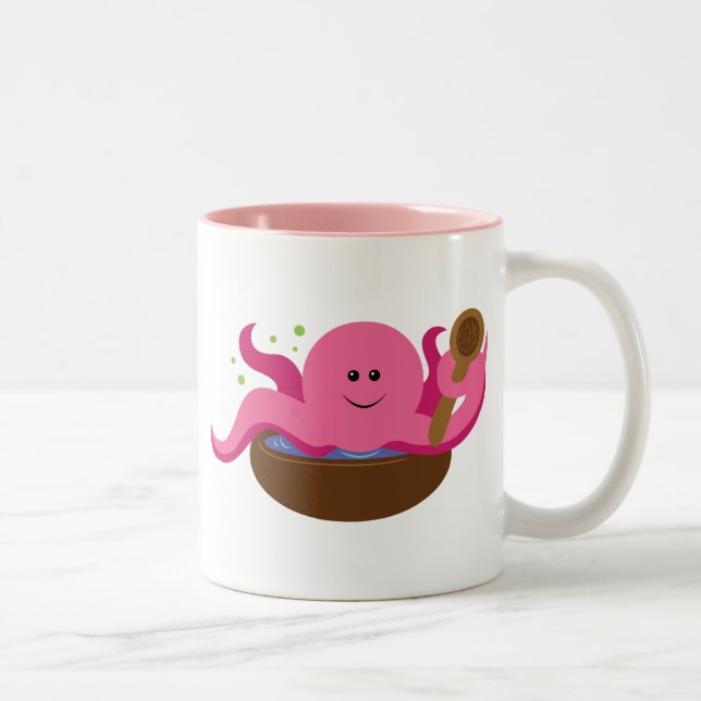 Tasse 2 Couleurs Soupe d'octopus (Droit)