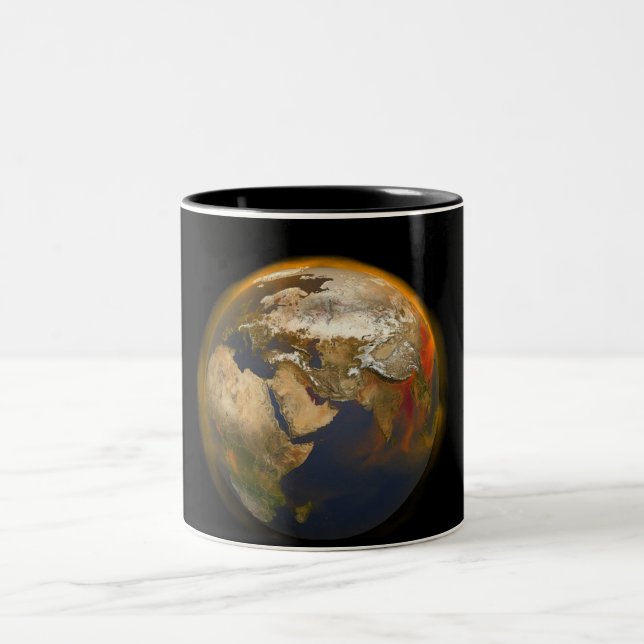 Tasse 2 Couleurs Sources de méthane dans le monde - Crise climatiqu (Centre)