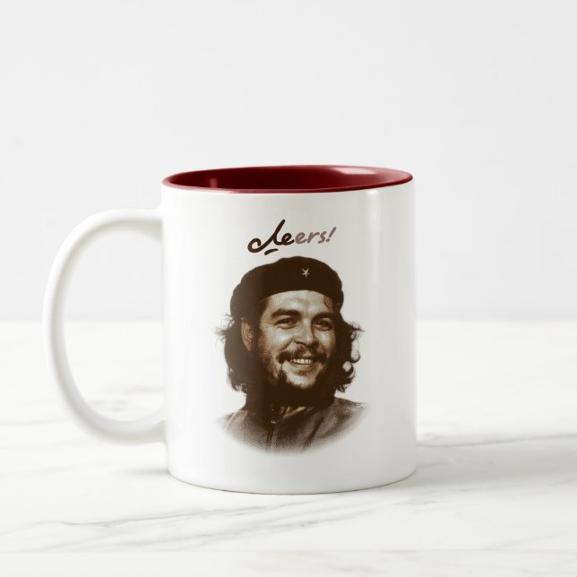 Tasse 2 Couleurs Sourire "acclamations " de Che Guevara (Gauche)