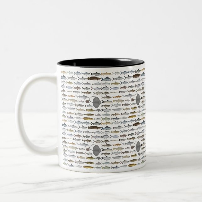 Tasse 2 Couleurs South Asia Freshwater Fish Group (Gauche)