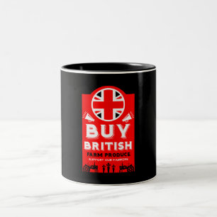 Tasse 2 Couleurs Soutien à l'agriculture britannique