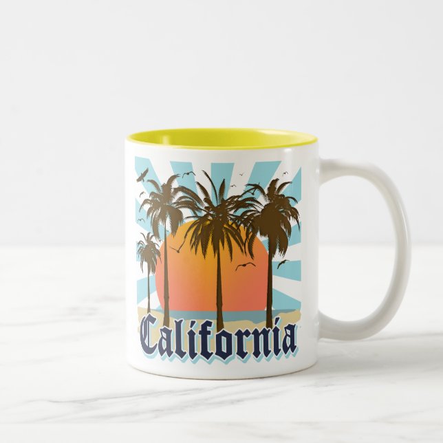 Tasse 2 Couleurs Souvenir de cru de la Californie (Droit)