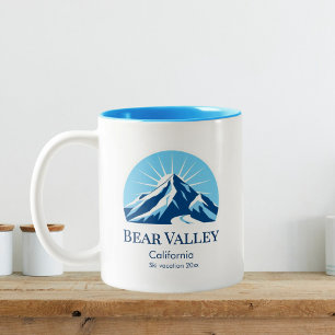 Tasse 2 Couleurs Souvenir de la station de ski Bear Valley Californ