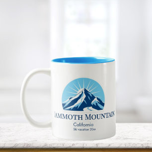 Tasse 2 Couleurs souvenir de la station de ski Mammoth Mountain Cal