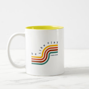 Tasse 2 Couleurs Soyez comme Clay Retro Bible Verse Christian Coffe