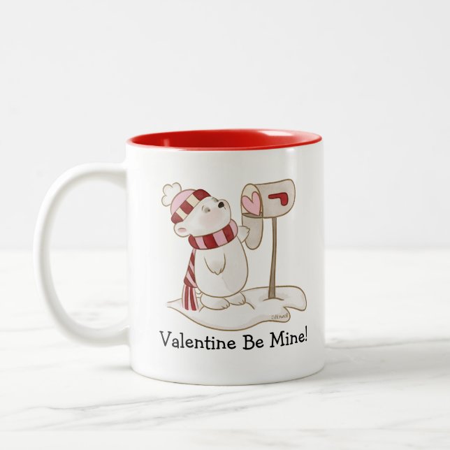 Tasse 2 Couleurs Soyez la mienne Valentine (Gauche)