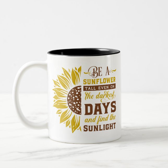 Tasse 2 Couleurs Soyez un tournesol (Gauche)