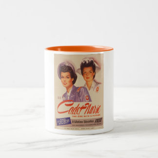 Tasse 2 Couleurs Soyez une affiche vintage de guerre d'infirmière