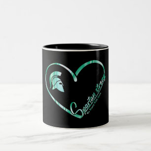 Tasse 2 Couleurs Spartan Strong We stand With State Spartan Logo
