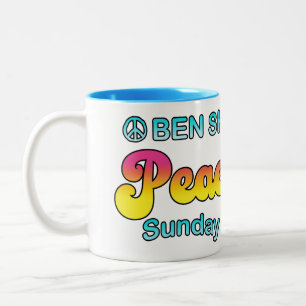 Tasse 2 Couleurs Spectacle du dimanche de la paix et de l'amour de