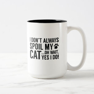 Tasse 2 Couleurs Spoil mon chat