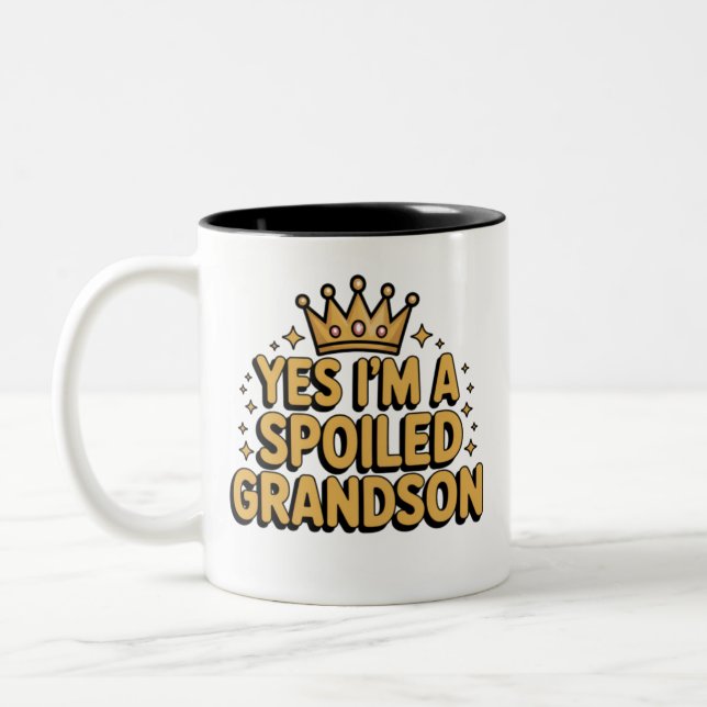 Tasse 2 Couleurs Spoiled Grandson (Gauche)