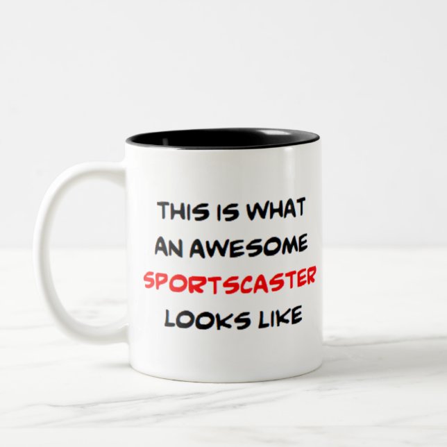 Tasse 2 Couleurs sportscaster, génial (Gauche)
