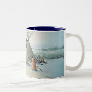 Tasse 2 Couleurs SQUAW de CAMP de TIPI par SHARON SHARPE