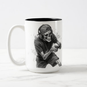 Tasse 2 Couleurs Squelette de joueur 