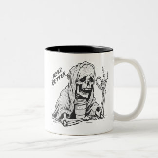 Tasse 2 Couleurs Squelette Jamais Meilleur 