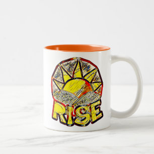 Tasse 2 Couleurs Squelette Sun Rise ~ Message de mise à niveau