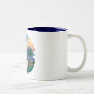 Tasse 2 Couleurs St Francis (ff) - chat noir et blanc