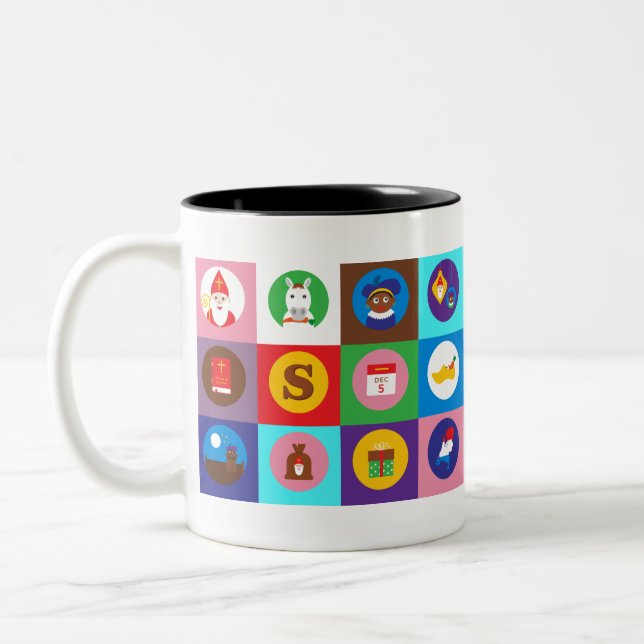 Tasse 2 Couleurs st nicholas Zwarte Piet (Gauche)