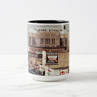Tasse 2 Couleurs Stade de Chicago Vintage Rock Concert Venue 1968
