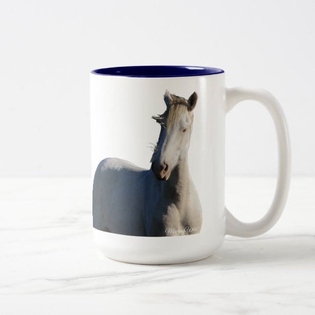 Tasse 2 Couleurs Stallion de Steens Wild Mustang (Droit)
