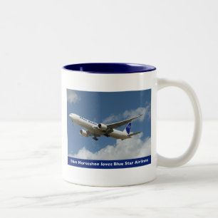 Tasse 2 Couleurs Star Airlines bleu attaquent