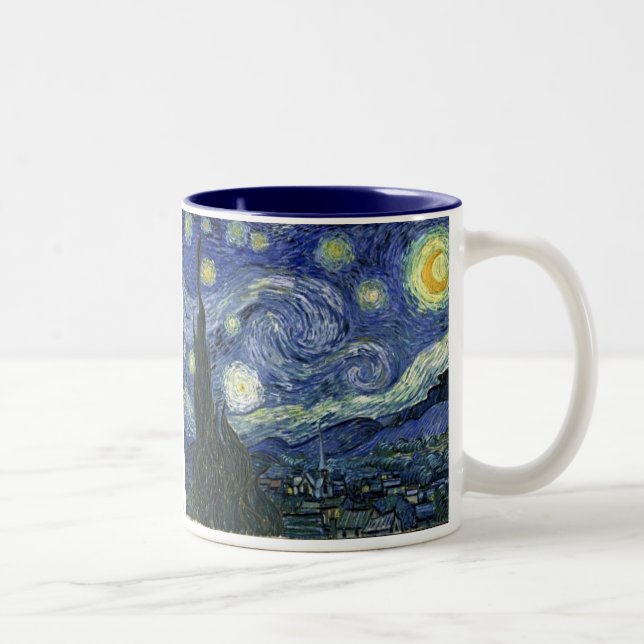 Tasse 2 Couleurs Starry Night by Van Gogh (Droit)