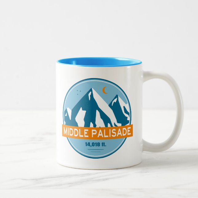 Tasse 2 Couleurs Stars Moon de Californie de la Palisade moyenne (Droit)