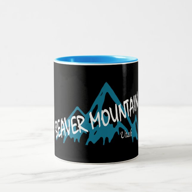 Tasse 2 Couleurs Station de Beaver Mountain (Centre)