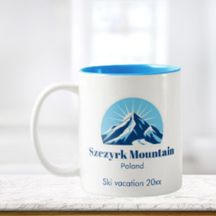 Tasse 2 Couleurs Station de montagne Szczyrk Pologne Polska