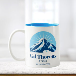 Tasse 2 Couleurs Station de ski Val Thorens France