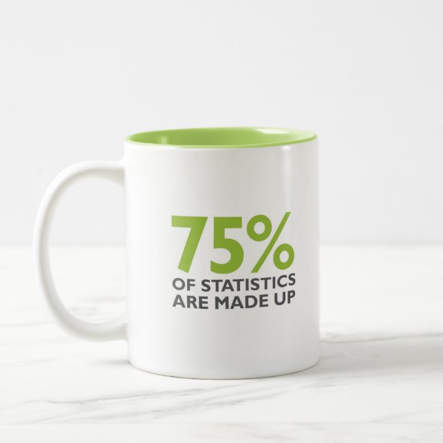 Tasse 2 Couleurs Statistiquement parlant (Gauche)
