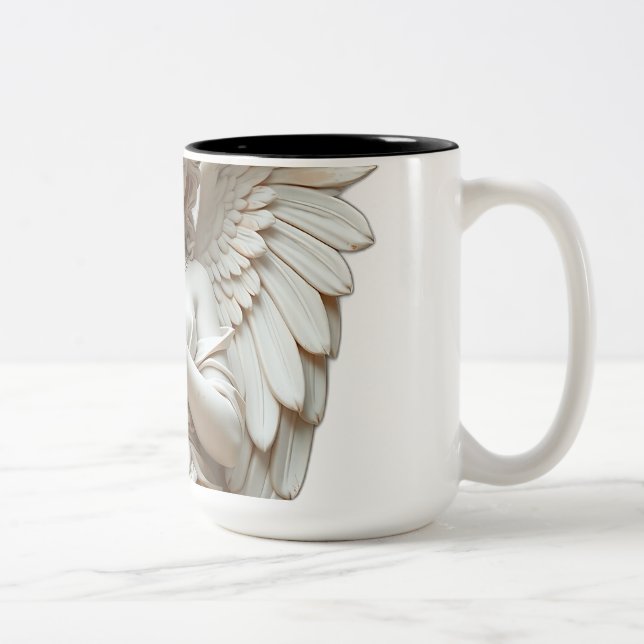 Tasse 2 Couleurs Statue d'ange classique en Pastel (Droit)