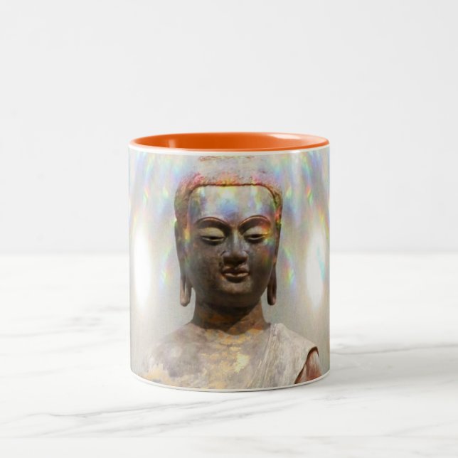 Tasse 2 Couleurs Statue de Siddhartha Gautama (Centre)